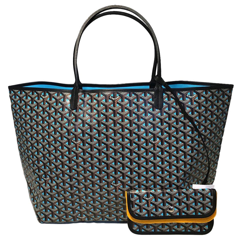 NWOT Limited Edition Goyard Turquoise Blue Special Color St. Louis GM Tote  at 1stDibs
