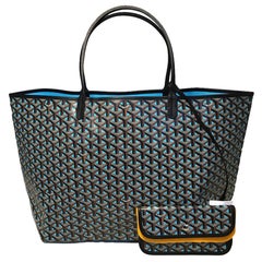 NWOT Limited Edition Goyard Turquoise Blue Special Color St. Louis GM Tote 