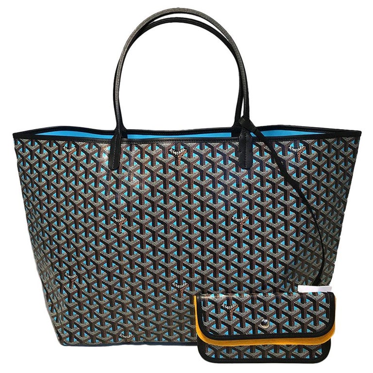 Goyard St Louis Claire-Voie PM Tote Bag (Turquoise)