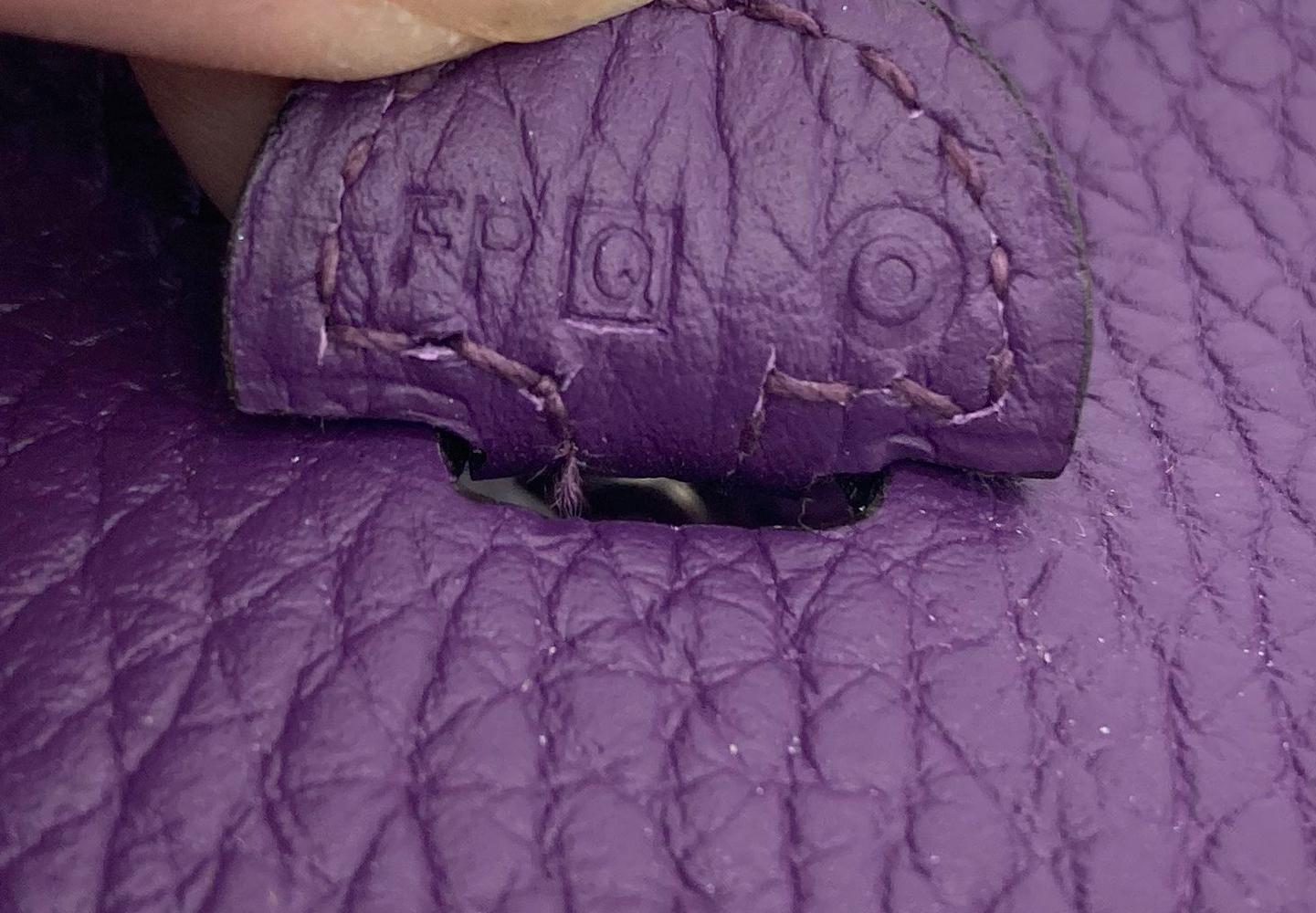 NWOT Hermes Purple Clemence Evelyne 16 TPM  3