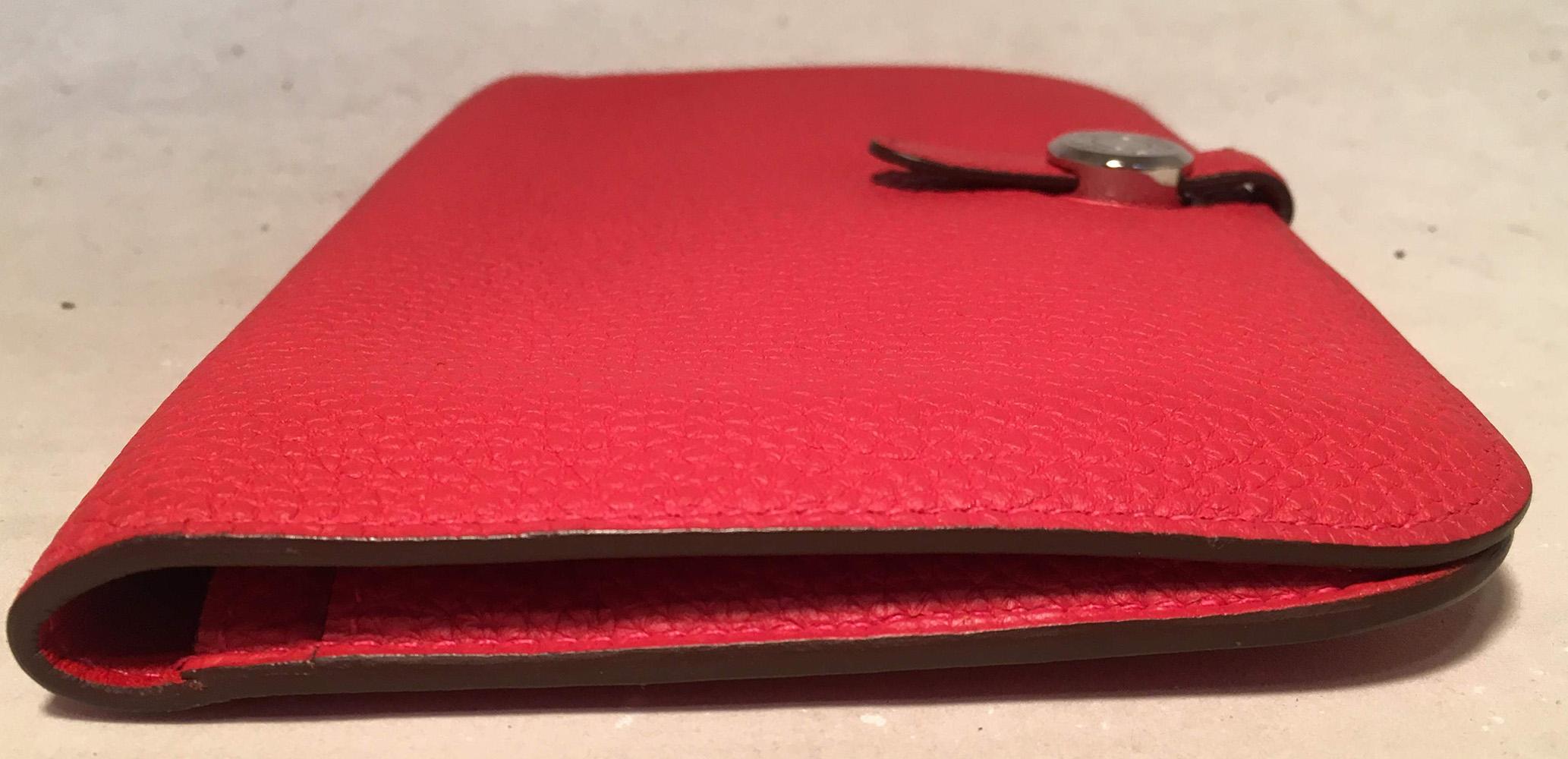 red hermes wallet