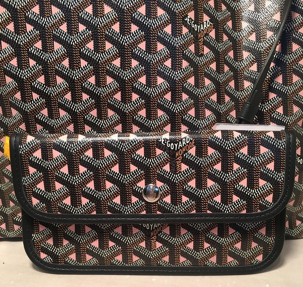NWOT Limited Edition Goyard Claire Voie Rose Pink Special Color St Louis GM Tote In New Condition In Philadelphia, PA