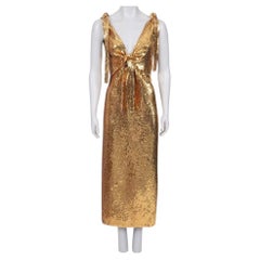 NWOT Paco Rabanne Gold Sequin Dress - Size 36/S
