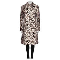 NWOT Prada Brown Animal Print Wool Coat - IT42 / M