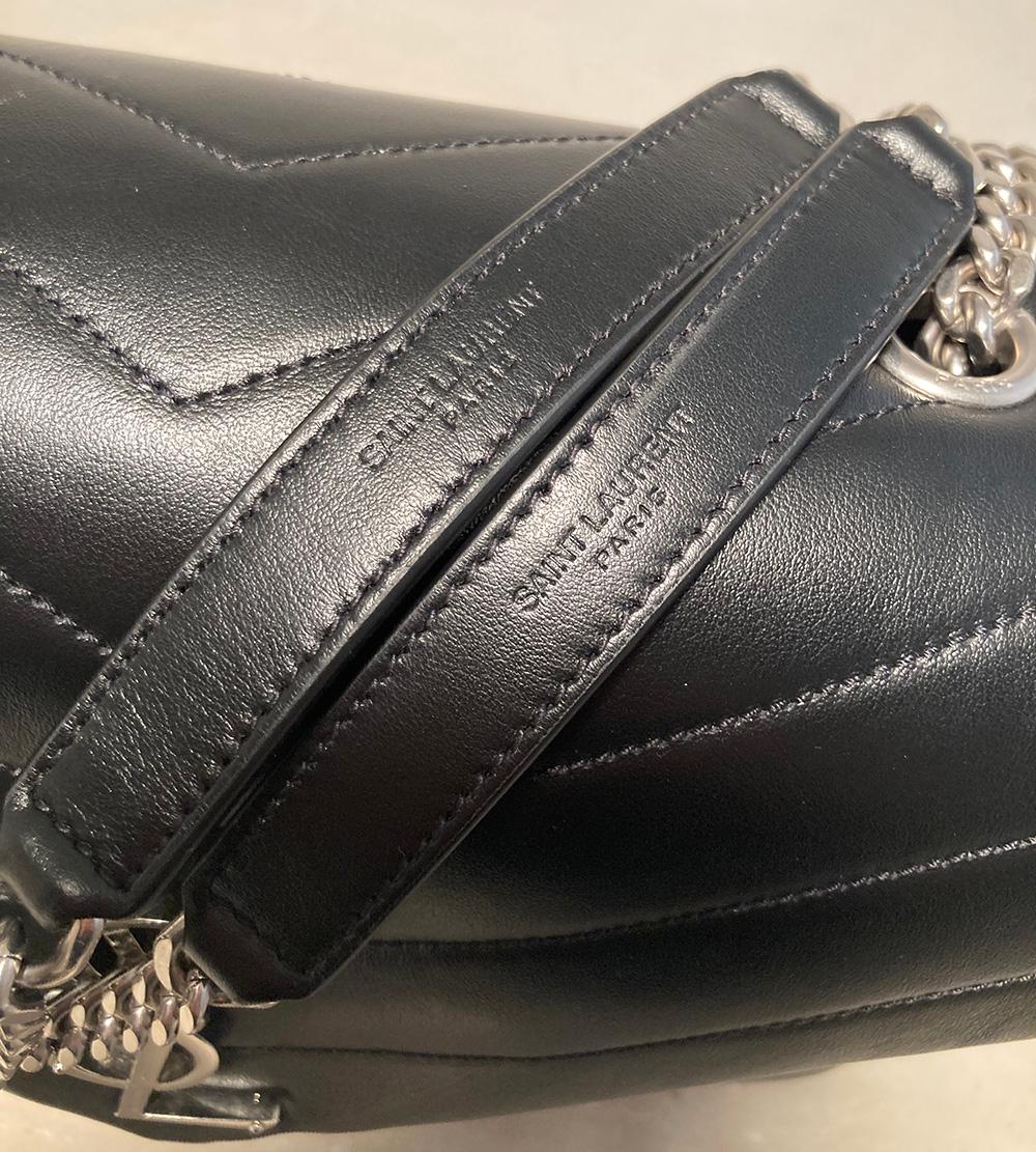 Black NWOT Saint Laurent Loulou Quilted Leather YSL Bag