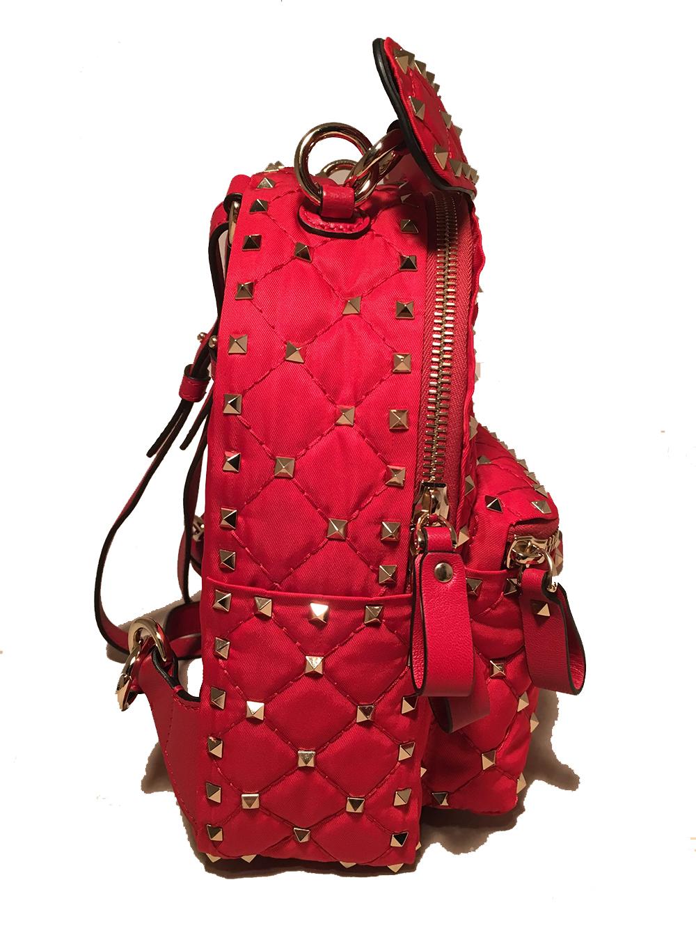 valentino red backpack
