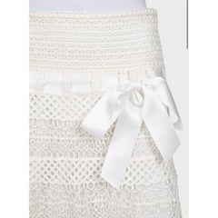 NWOT Valentino White Lace Skirt Sz.S