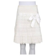 NWOT Valentino White Lace Skirt Sz.S
