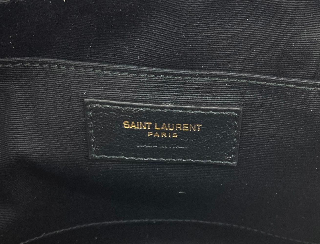 NWOT YSL Saint Laurent Lou Kameratasche in Dunkelbeige 5