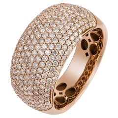 NWT $11, 000 Rare 18KT Gold Magnificent Fancy Diamond Ring Band