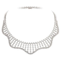 NEU $112, 500 Wunderschöne 18KT Gold 20CT Fancy Diamant Bib Halskette ca. 20CTS