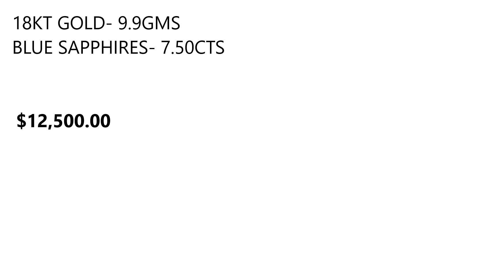 NWT $12, 500 Rara brillante 18KT Oro 7.50CT Zafiro Azul Pulsera de Tenis en Nuevo estado para la venta en New York, NY