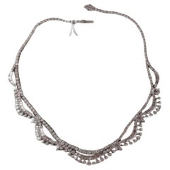 NWT $ 137, 500 18KT Oro Importante Fancy 25CT Elaborado Collar de Diamantes