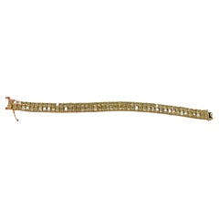 Nwt $137, 644 Seltenes Fancy 18kt Gold Wunderschönes 24ct Ausgefallenes gelbes Diamantarmband