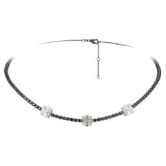 Collier fantaisie en or 18 carats avec grand diamant blanc, 14 500 $, Neuf avec étiquette