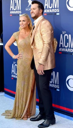 NWT $14860 Roberto Cavalli Gold Fully Beaded Open Back Dress Gown Italian 40