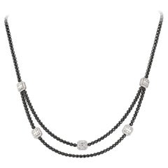 Black Diamond Multi-Strand Necklaces