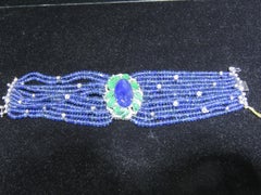 NWT $175, 000 18KT Gold 325CT Rare Gorgeous Burmese Sapphire Diamond Bracelet