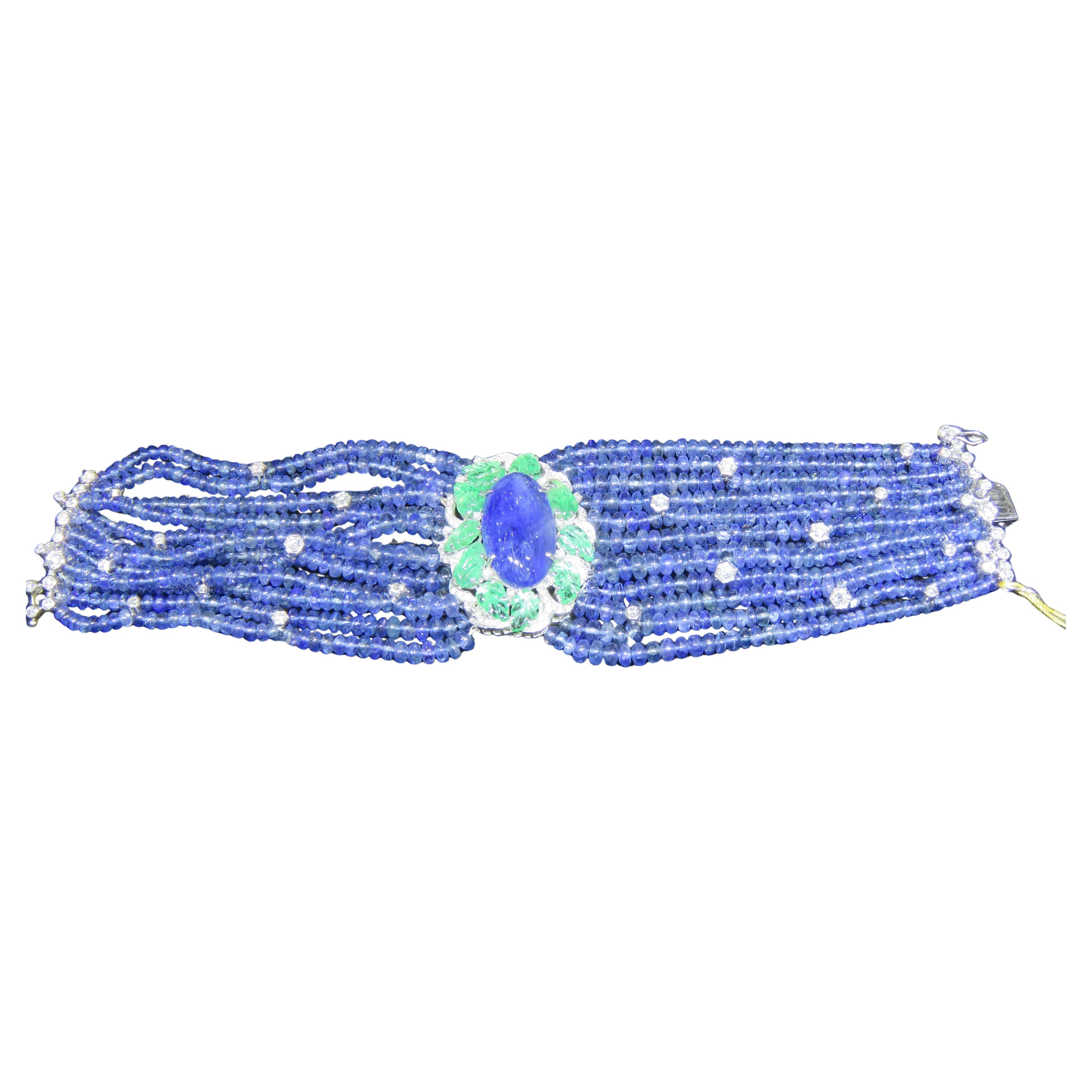 NWT $175, 000 18KT Gold 325CT Rare Gorgeous Burmese Sapphire Diamond Bracelet
