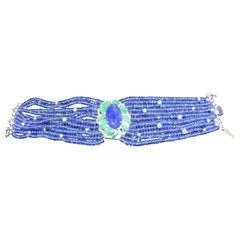 NWT $175, 000 18KT Gold 325CT Rare Gorgeous Burmese Sapphire Diamond Bracelet