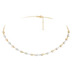 NWT $18, 500 Important 18KT Gold Fancy Yellow Diamond and White Diamond Necklace