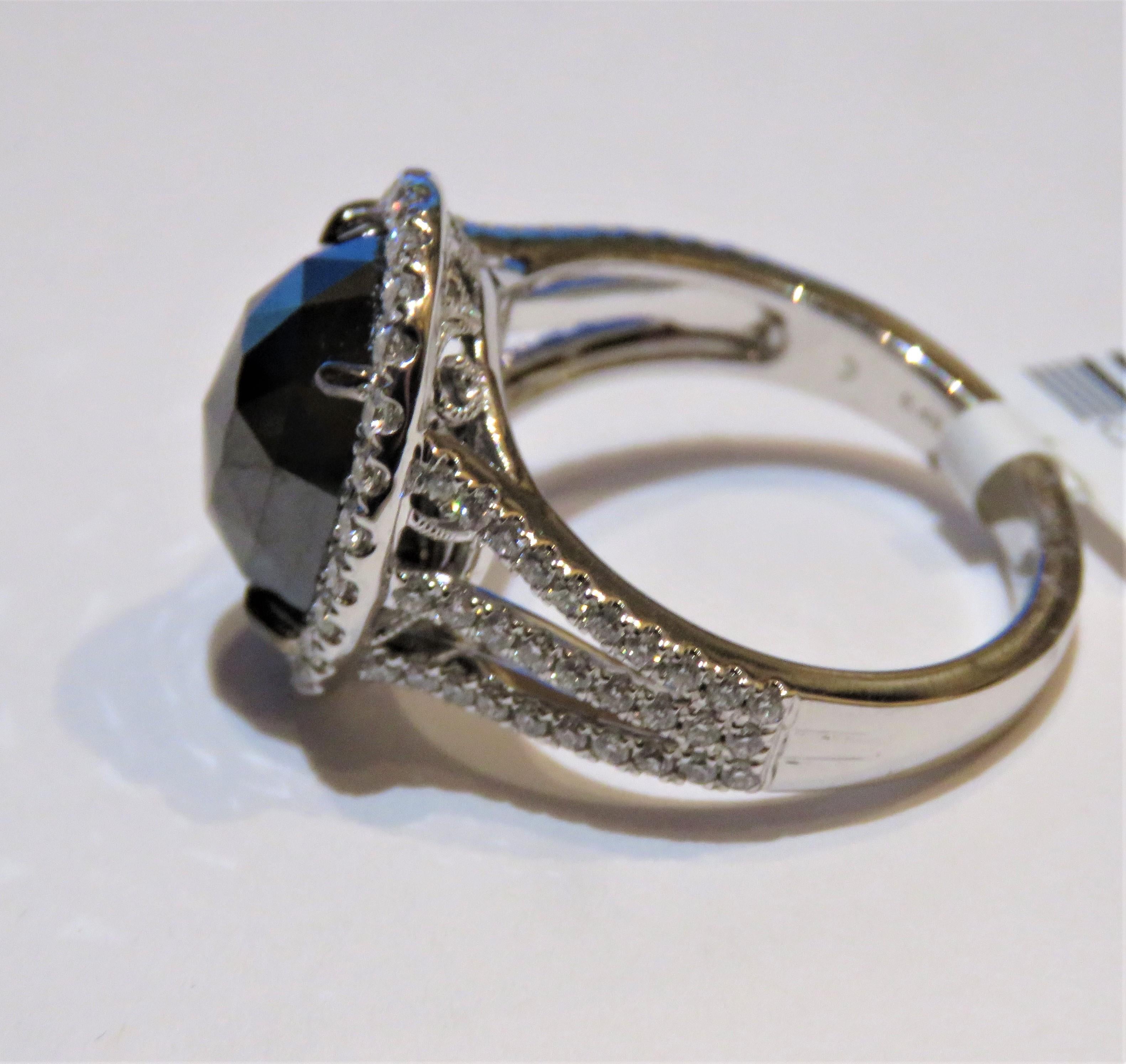 big black diamond ring