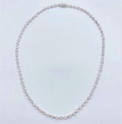 NWT $19, 669 Important 18KT Gorgeous Glittering Fancy Diamond Tennis Necklace