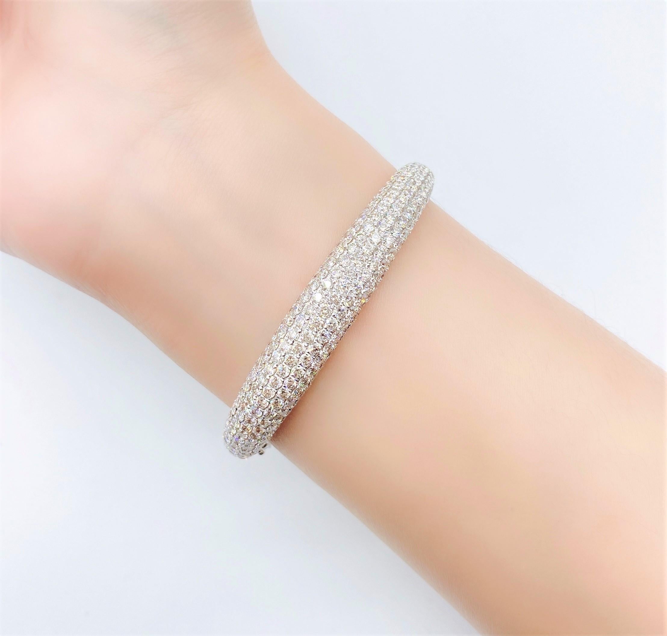 pave diamond cuff bracelet