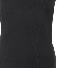 Abito da bagno/da spiaggia lungo svasato in tessuto elasticizzato nero Calvin Klein degli anni '90 (NWT)