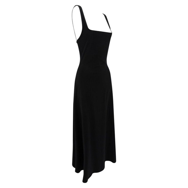 calvin klein beach dress NWT 1990s Black Stretch Flare Maxi Swim/Beach M For Sale at 1stDibs DAY-DRESSES COLOUR:Blue Leaf Calf Length Dresses |