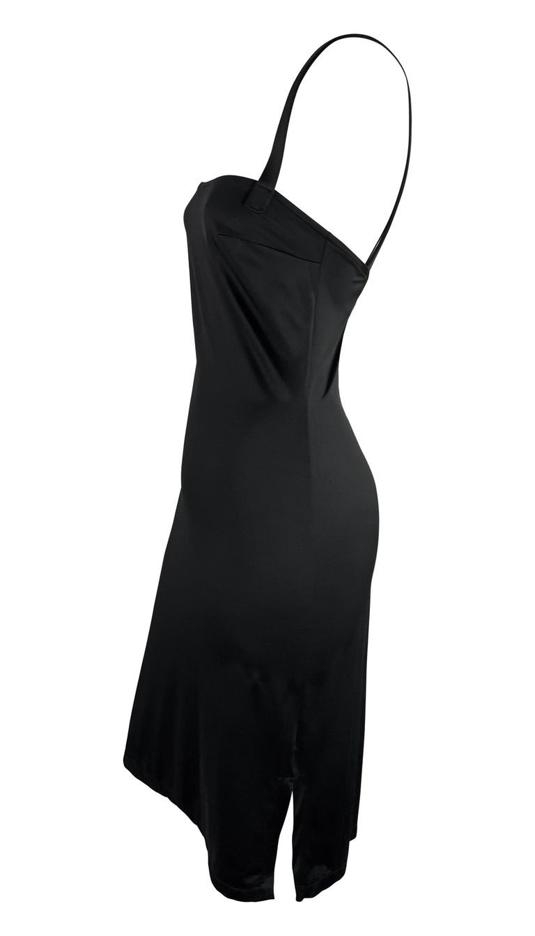 dolce and gabbana beach dress Vintage 2001 Dolce & Gabbana Floral Stretch Silk Built-In Bra Hourglass  Slip Dress