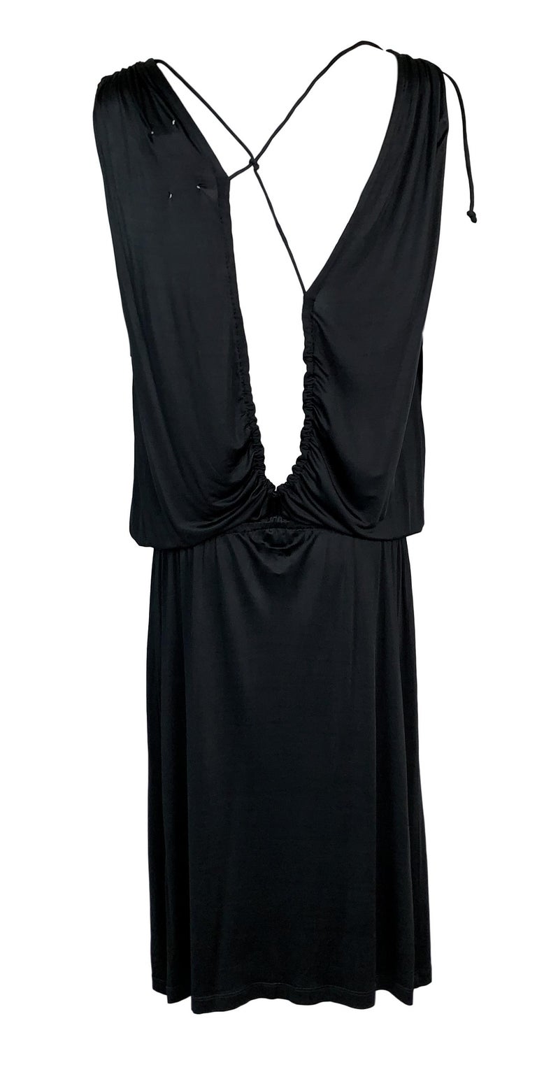 NWT 1990's Maison Martin Margiela Plunging Open Chest Slinky Dress at 1stDibs