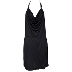 NWT 1999 Gucci by Tom Ford Black Plunging Backless Mini Dress