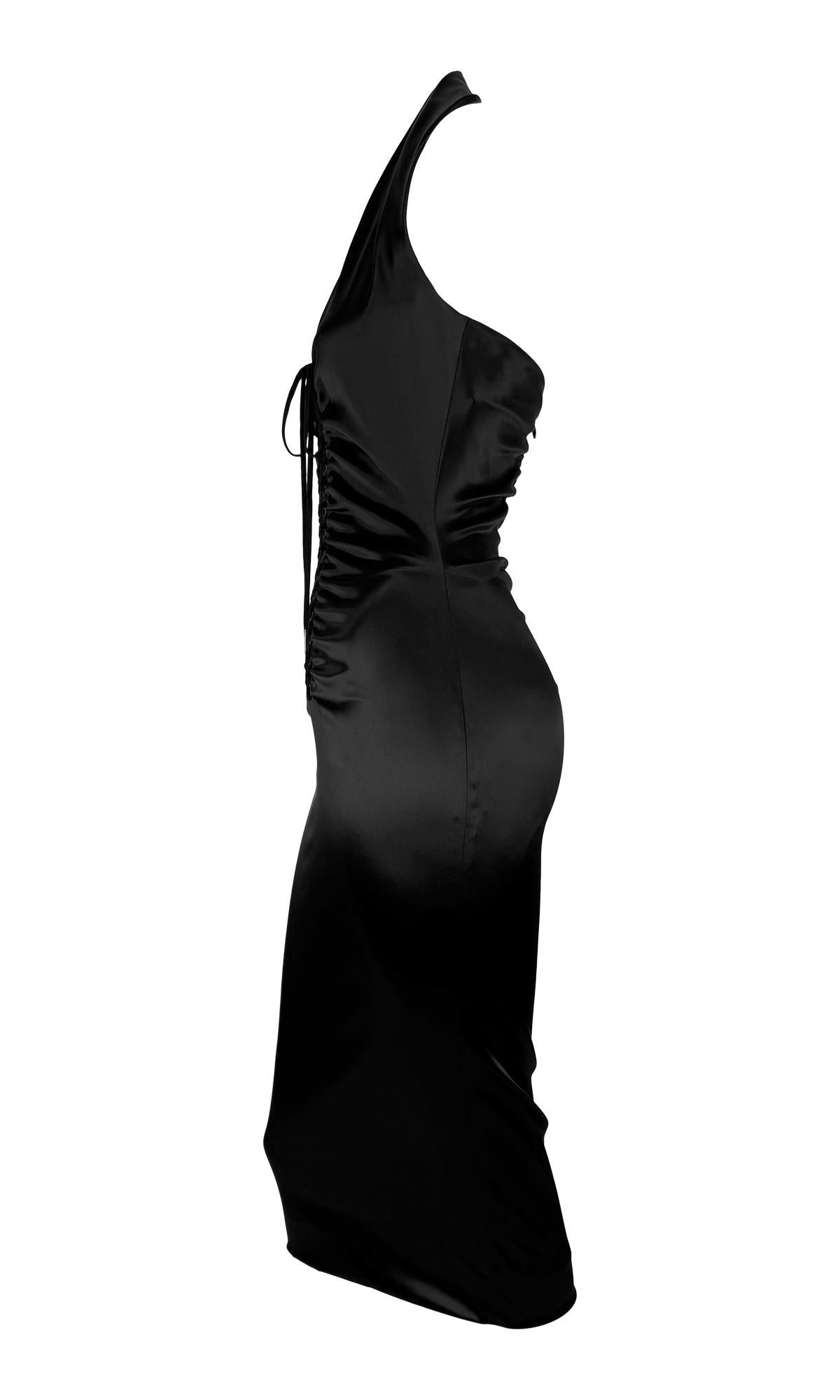 NWT 2000s Dolce & Gabbana Corsé Negro Encaje Bodycon Vestido Halter en Excelente estado para la venta en West Hollywood, CA