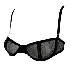 NWT 2003 Gucci by Tom Ford Sheer Black Mesh Bra