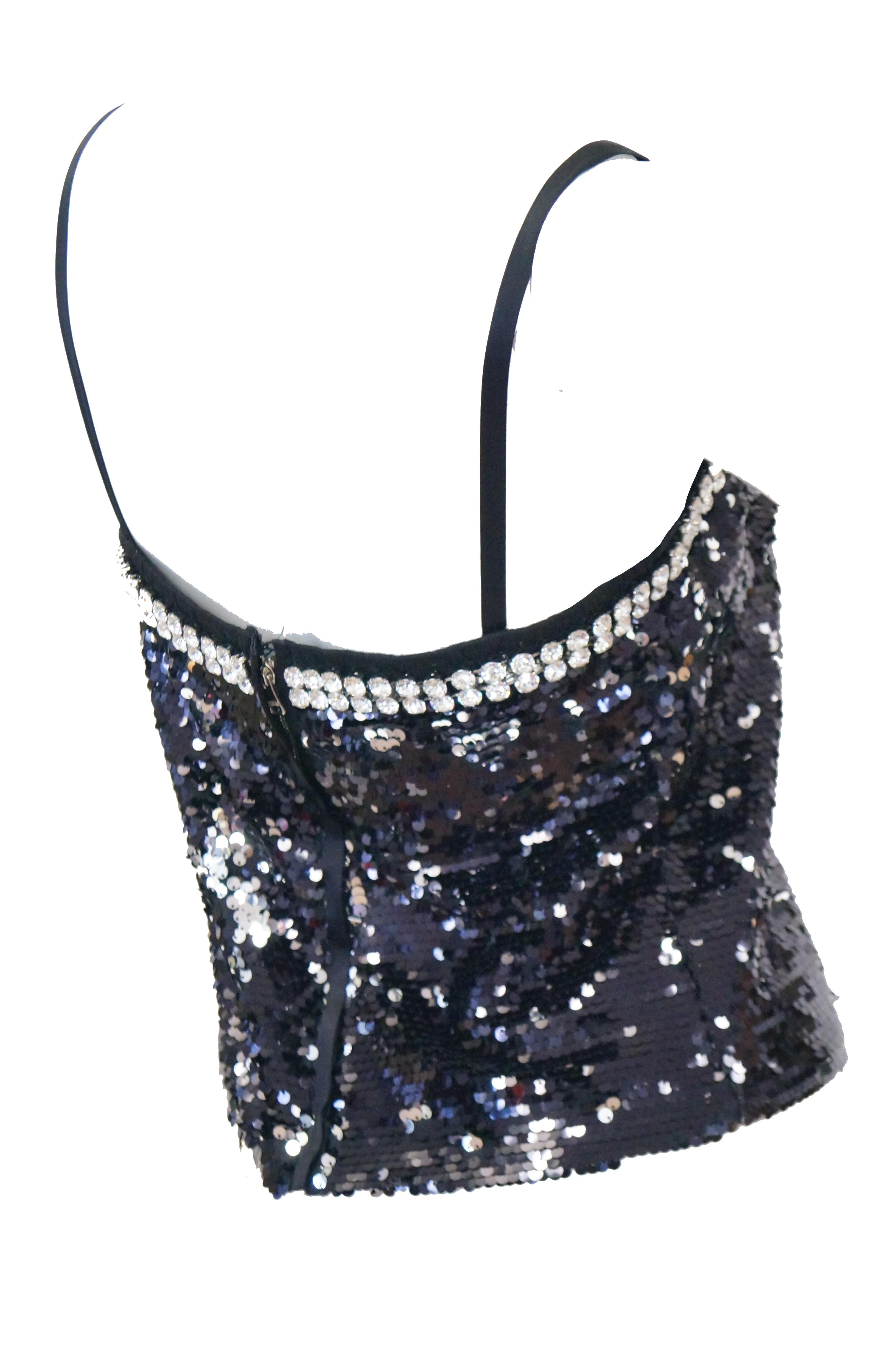 dolce and gabbana sequin top