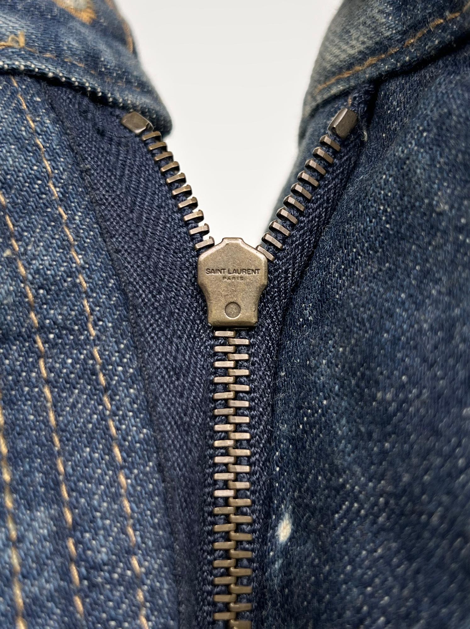 NWT 2019 Saint Laurent Paris pantaloncini in denim Nuovi con etichetta in vendita 5