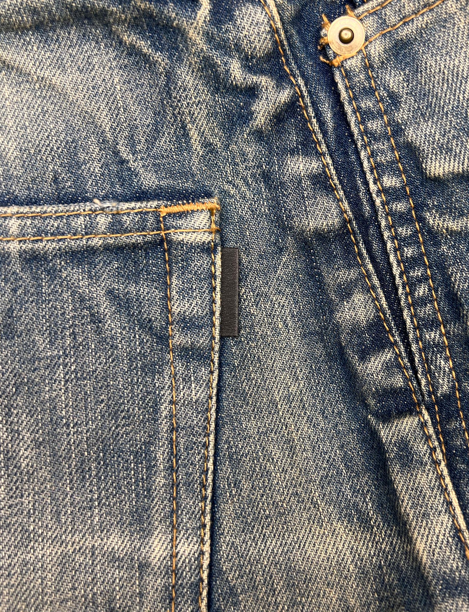 NWT 2019 Saint Laurent Paris pantaloncini in denim Nuovi con etichetta in vendita 7