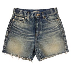 NWT 2019 Saint Laurent Paris pantaloncini in denim Nuovi con etichetta