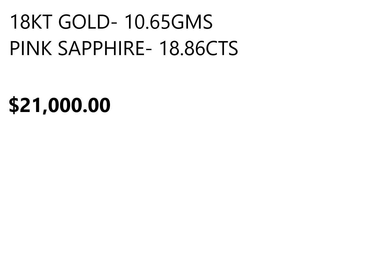 Donna NWT $21, 000 Orecchini a cerchio in oro 18KT con zaffiri rosa grandi e scintillanti in vendita