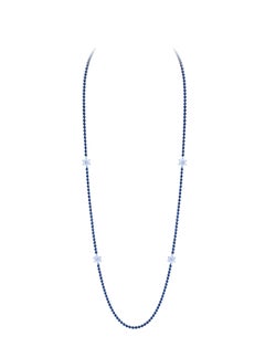 NWT $21, 000 Rare Important 18KT Gold Fancy Black Diamond White Diamond Necklace