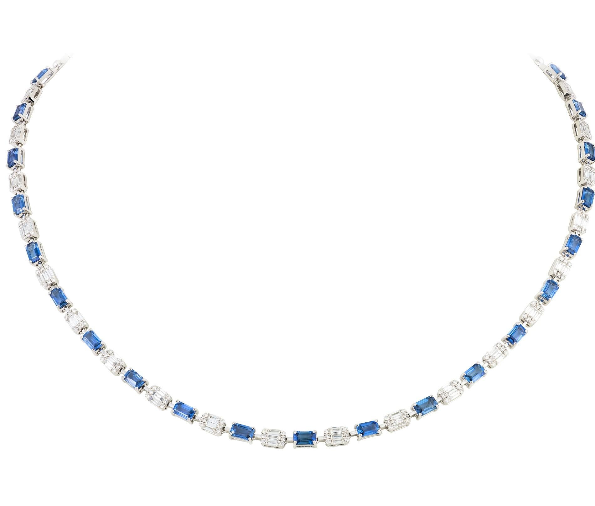 large sapphire necklace