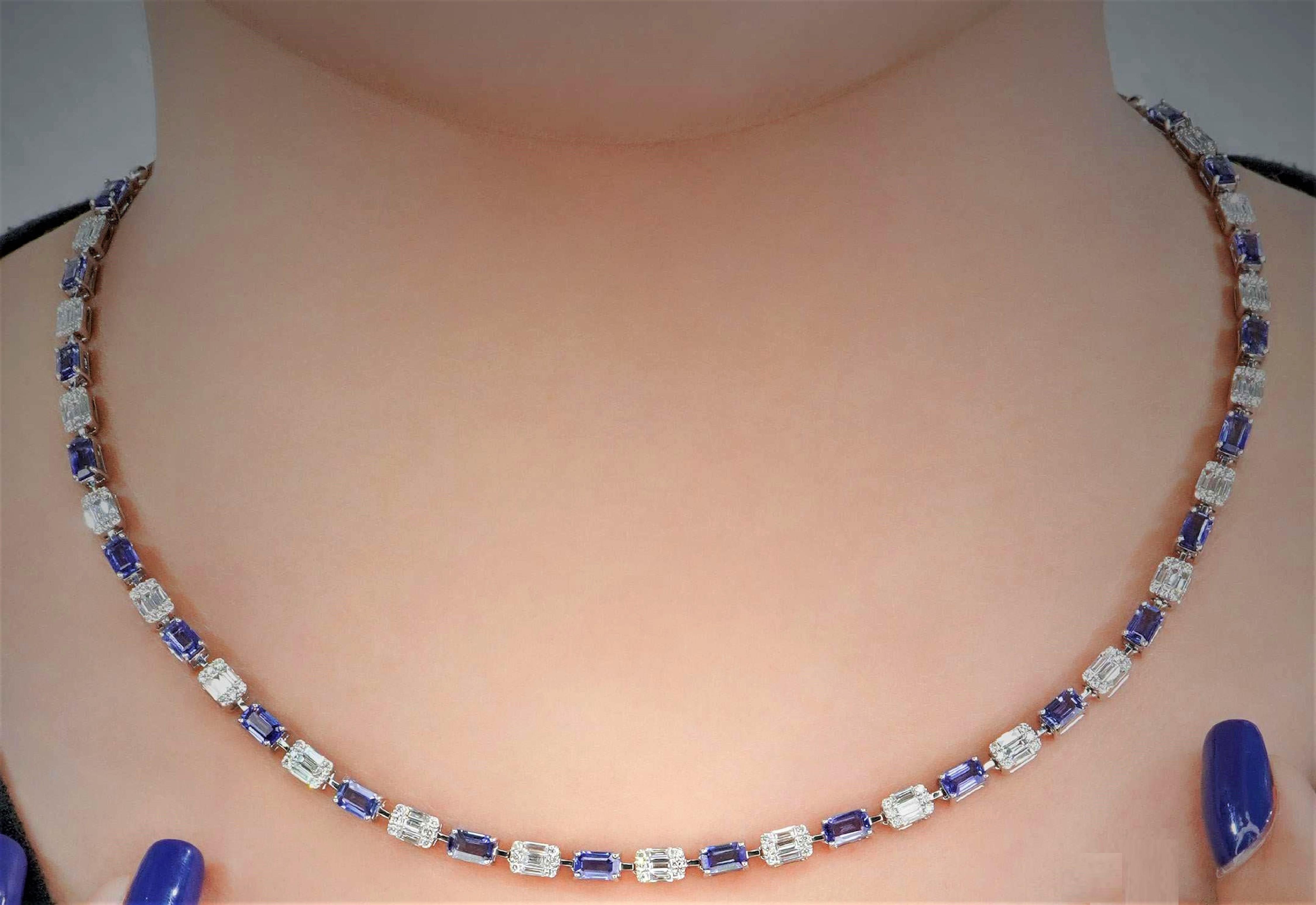 large blue sapphire necklace