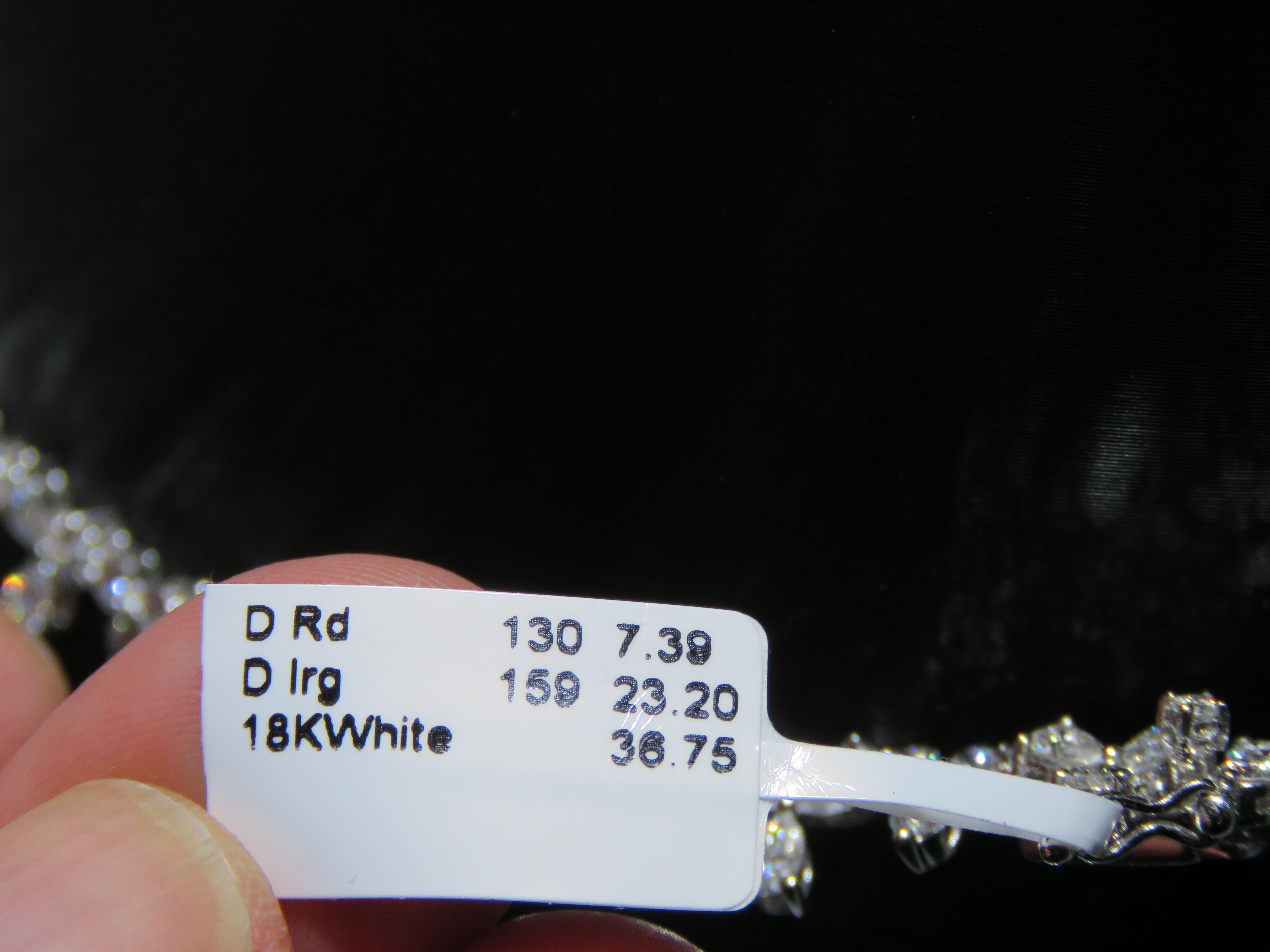 NWT 228 000 rare, magnifique collier fantaisie en or 18 carats pailleté en vente 1