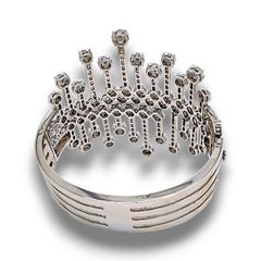 NWT $230, 000 Fancy Glittering 18KT Gold 16CT Fancy Diamond Bangle Manschettenknopf-Armband