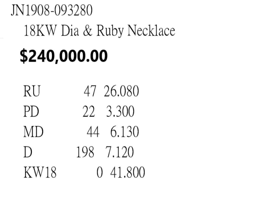 NWT $240, 000 18KT Gold Fancy Large Glittering Fancy Ruby Diamond Drop Necklace Neuf - En vente à New York, NY