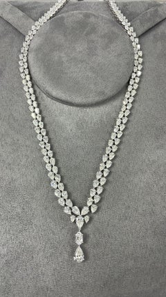 NWT $250, 000 18KT Magnificent Rare Fancy 30CT GIA CERTIFIED Diamond Necklace