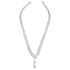 NWT 250, 000 $ 18KT Magnifique Rare Fancy 30CT GIA CERTIFIED Diamond Necklace