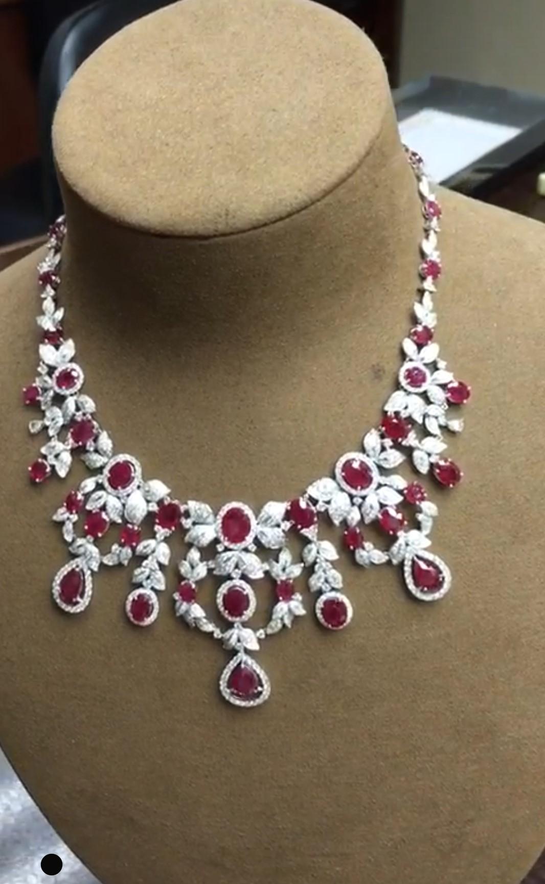 fancy ruby necklace