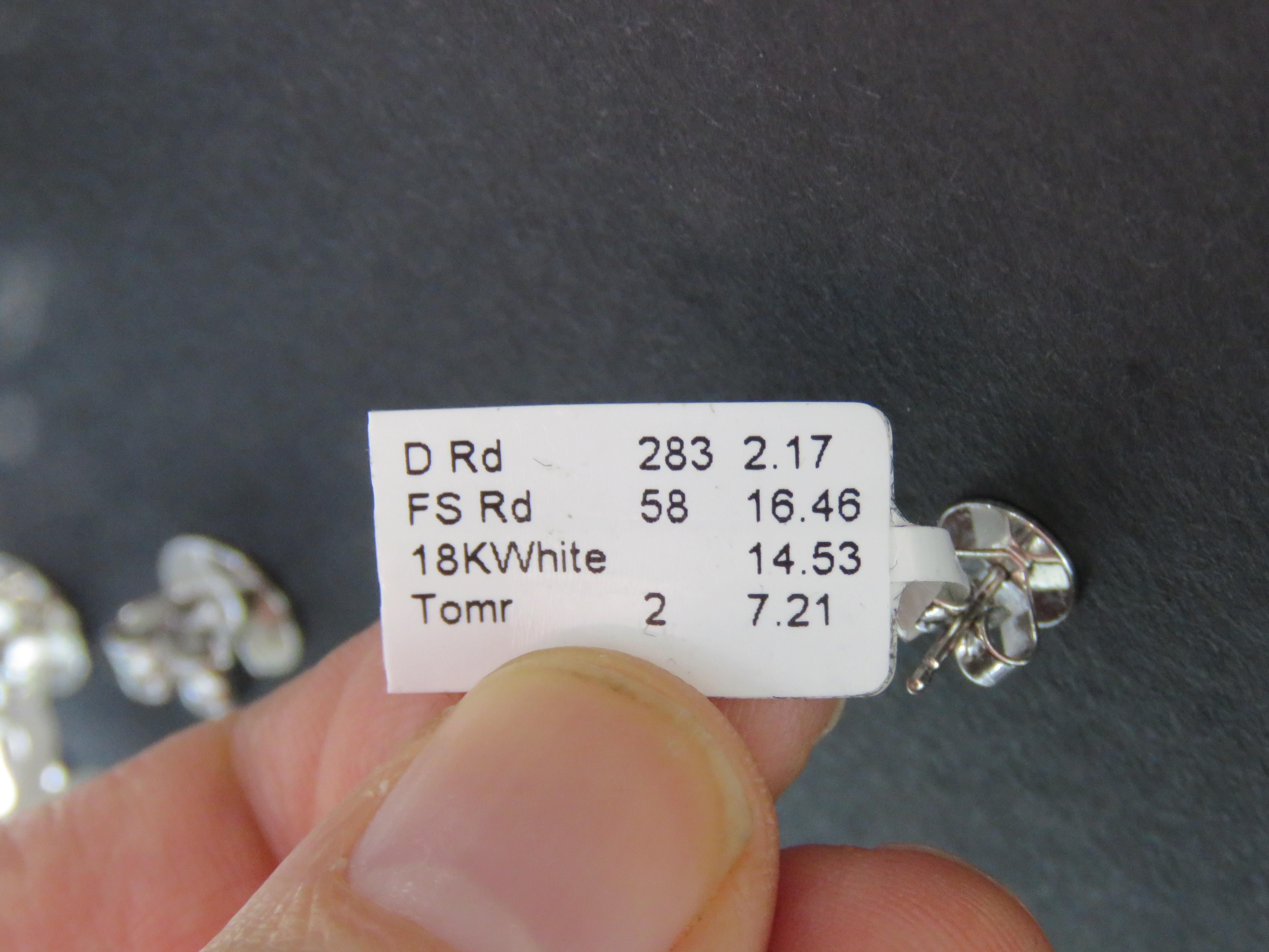Women's or Men's NWT 26, 000 18KT Fancy Large Glittering Rare Tourmaline Diamond Sapphire Earrings For Sale